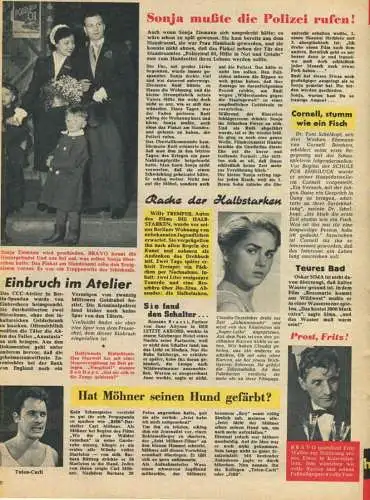 Deutschland - BRAVO - Die Zeitschrift für Film und Fernsehen - Nummer 1 26. August 1956 - Original