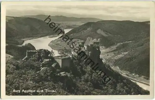 Burg Aggstein an der Donau - Foto-Ansichtskarte - Verlag Erste Donau Dampfschifffahrts-Gesellschaft Wien