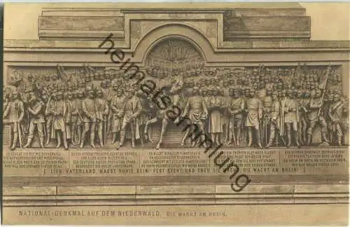 Niederwald-Denkmal - Die Wacht am Rhein - Verlag Ottmar Zieher München