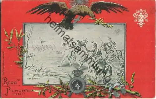 Italien - Regg. Fanteria Brigata Piemonte - Verlag Ascoli 1904 Cesari