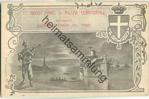 Italien - 7. Reggimento Fanteria di Milizia Territoriale - Verlag Mattinati Roma