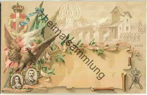 Italien - 8. Reggimento Fanteria - Vittorio Amedeo II - Vitorio Emanuele III - Verlag Lit. Doyen di L. Simondetti Torino