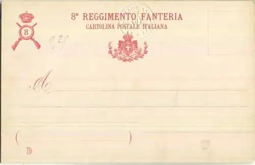 Italien - 8. Reggimento Fanteria - Vittorio Amedeo II - Vitorio Emanuele III - Verlag Lit. Doyen di L. Simondetti Torino