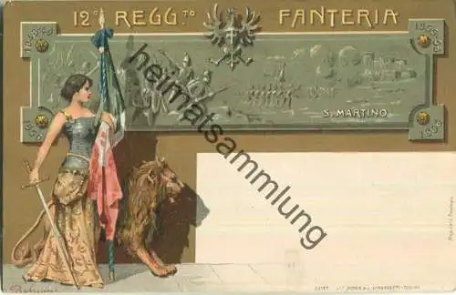 Italien - 12. Reggimento Fanteria - Verlag Lit. Doyen di L. Simondetti Torino