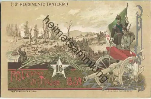Italien - 16. Reggimento Fanteria - Verlag Stab. Lit. A. Marzi Roma