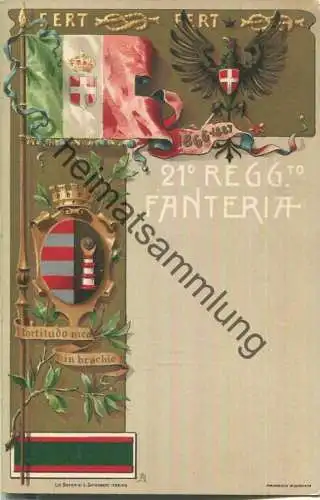 Italien - 21. Reggimento Fanteria - Verlag Lit. Doyen di L. Simondetti Torino