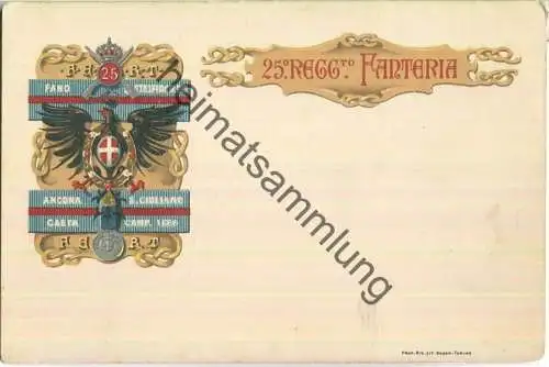 Italien - 25. Reggimento Fanteria - Verlag Prop. Ris. Lit. Doyen Torino