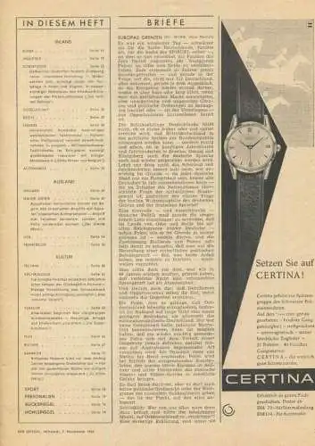 Deutschland - Der Spiegel - 10. Jahrgang 1956 - 76 Seiten mit vielen Abbildungen