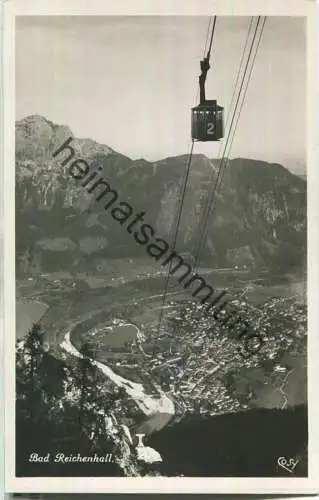Bad Reichenhall - Predigtstuhlbahn - Seilbahn - Foto-Ansichtskarte - Verlag Alfred Gründler Freilassing