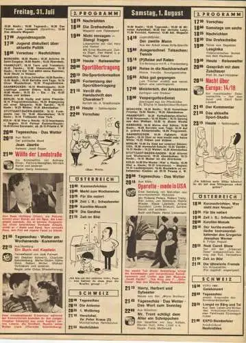 Deutschland - Bravo mit Fernsehprogramm und vieles mehr Nummer 30 September 1964 - 48 Seiten mit vielen Abbildungen