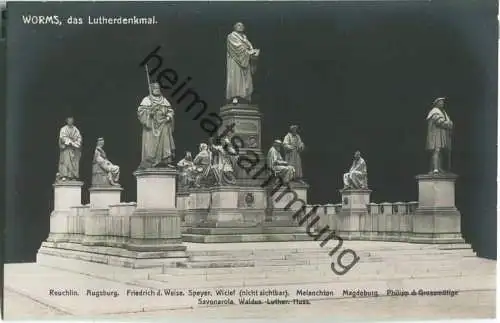 Worms - Lutherdenkmal - Verlag Carl Scheurmann Worms