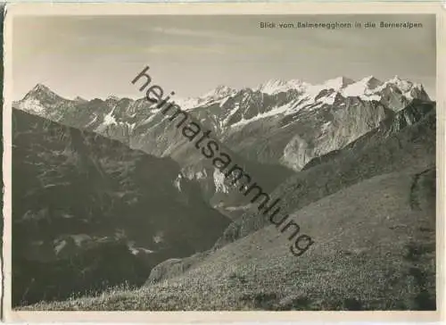 Blick vom Balmeregghorn in die Berneralpen - Kurhaus Egger & Durrer Frutt - Foto-Ansichtskarte