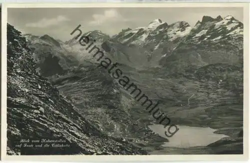 Blick vom Hohenstollen auf Frutt und die Titliskette - Foto-Ansichtskarte - Verlag E. Goetz Luzern