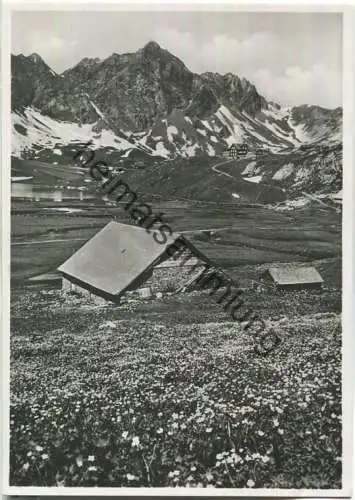 Bergfrühling auf der Frutt - Kurhaus Frutt Besitzer Egger & Durrer - Foto-Ansichtskarte