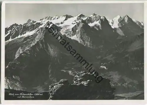 Melchseefrutt - Blick vom Hohenstollen auf Berneralpen - Foto-Ansichtskarte