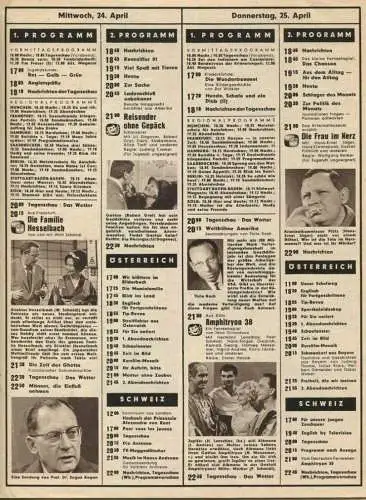 Deutschland - Bravo mit Fernsehprogramm und vieles mehr April 1963 - 40 Seiten mit vielen Abbildungen