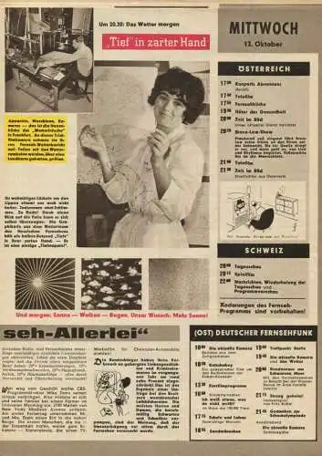 Deutschland - Bravo - An alle Fernseh-Teilnehmer - Nummer 41 Oktober 1960 - 12 Seiten mit vielen Abbildungen und dem Fer