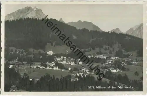Les Diablerets - Villars - Foto-AK - Verlag Societe Graphique Neuchatel