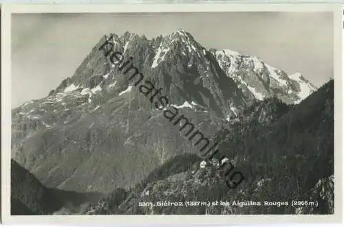 Gietroz - Aiguilles Rouges - Foto-Ansichtskarte - Verlag Societe Graphique Neuchatel