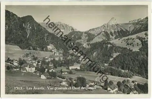 Les Avants - Vue generale et Dent du Midi - Foto-Ansichtskarte - Verlag O. Sartori Geneve