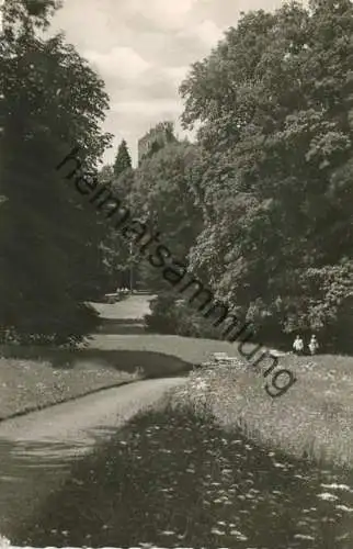 Badenweiler - Kurpark - Foto-AK - Verlag Werner Vollmer Badenweiler - gel. 1958