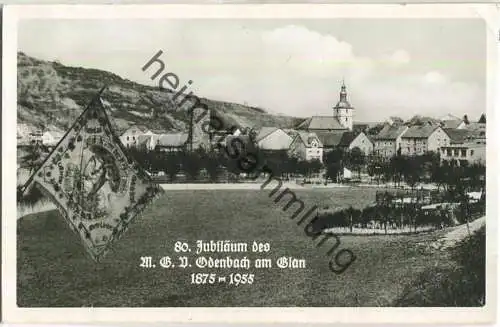 Odenbach am Glan - 80. Jubiläum des M.G.V. 1955 - Foto-Ansichtskarte - Verlag L. Kemp Meisenheim am Glan