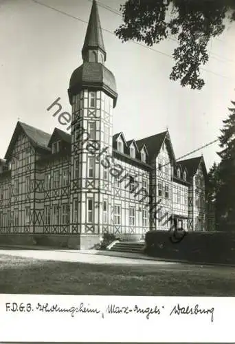 Walsburg (Eßbach) - FDGB-Erholungsheim "Marx-Engels" - Foto-AK Grossformat - Verlag Photo-König Lobenstein