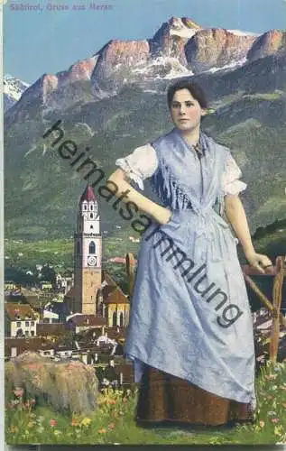 Meran - Tracht - Verlag Lorenz Fränzl München (E94509) *