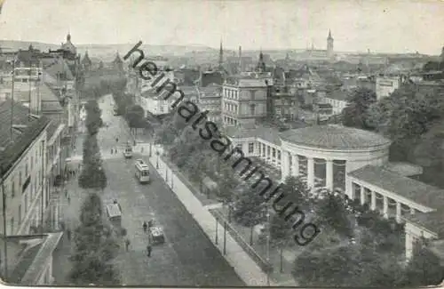 Aachen - Friedrich Wilhelmplatz - Elisenbrunnen - Strassenbahn - Verlag Adolf Busch Aachen - Feldpost gel.1916