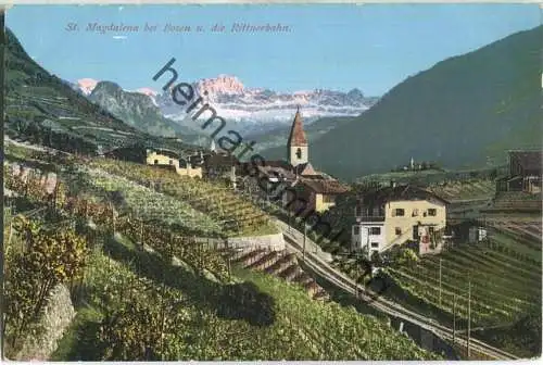 St. Magdalena - Rittnerbahn - Verlag Joh. F. Amonn Bozen