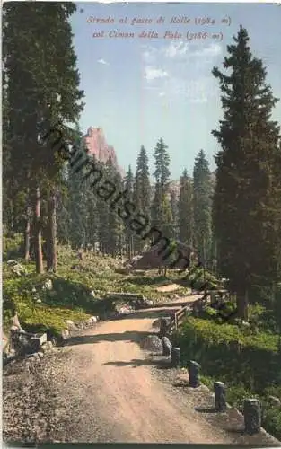 Strada al passo di Rolle - Col Cimon della Pala - Verlag Johann F. Ammon Bozen
