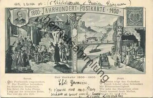 Frankfurt - Der Verkehr 1800 - 1900 - Verlag Heinr. Stoltze Frankfurt gel. 1900