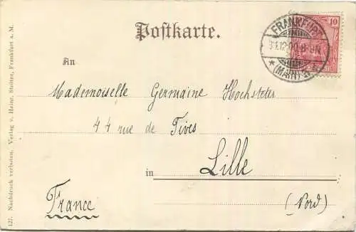 Frankfurt - Der Verkehr 1800 - 1900 - Verlag Heinr. Stoltze Frankfurt gel. 1900