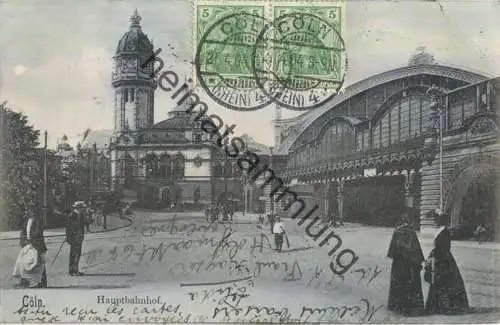 Köln - Am Hauptbahnhof - gel. 1904