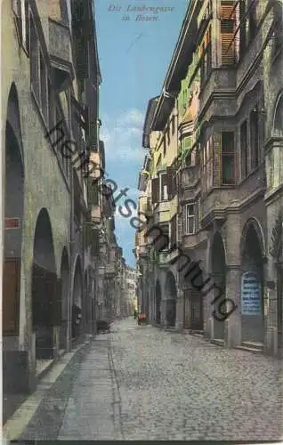 Bozen - Die Laubengasse - Verlag Johann F. Ammon Bozen