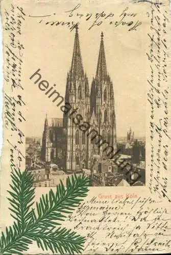 Köln - Dom - Tannenzweig gel. 1903