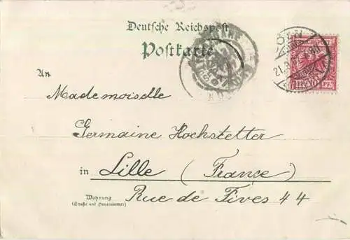 Köln - Dom - Kaiser-Wilhelm-Ring - Post - Verlag Mehner & Maas Leipzig - gel. 1897