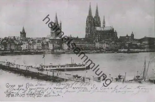 Köln - Dom - Bade-Anstalt - Verlag Leo Kürten Köln gel. 1900