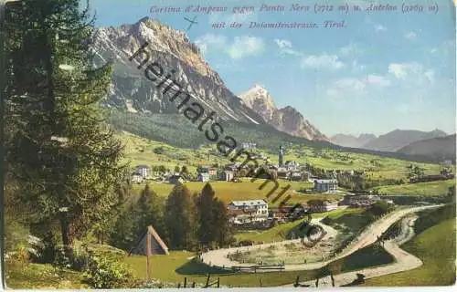 Cortina d'Ampezzo - Punta Nera - Antelao - Verlag Johann F. Amonn Bozen