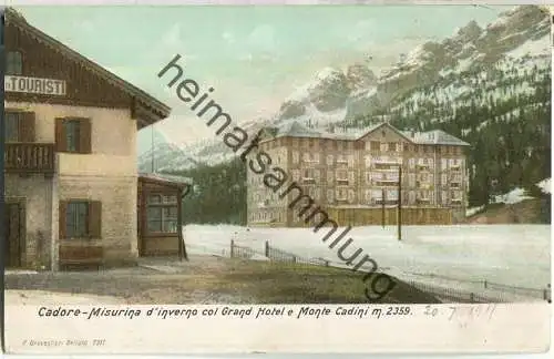 Cadore - Grand Hotel Misurina - Monte Cadini - Verlag P. Breveglieri Belluno
