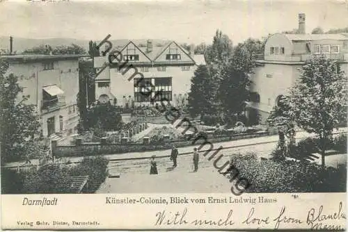 Darmstadt - Künstler-Kolonie - Verlag Gebr. Dietze Darmstadt gel. 1905
