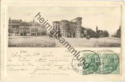 Trier - Porta Nigra - Verlag Schaar & Dathe Trier gel. 1902