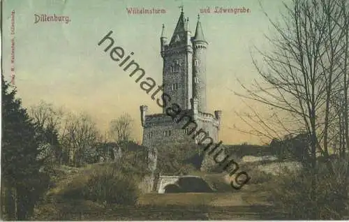 Dillenburg - Wilhelmsturm - Löwengrube - Verlag M. Weidenbach Dillenburg gel. 1905