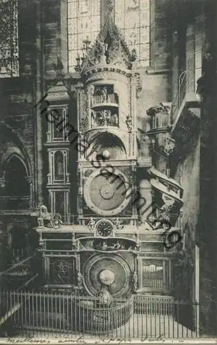 Strassburg - Astronomische Uhr im Münster - Verlag Felix Luib Strassburg gel. 1903