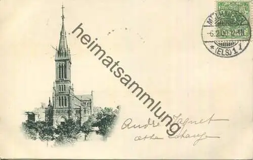 Mülhausen - Kirche gel. 1900