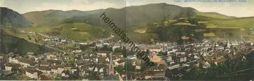 Markirch - Sainte-Marie-aux-Mines - Panorama - Doppelkarte - Verlag G. Schmitt Schirmeck gel. 1903