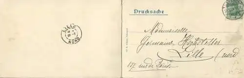 Markirch - Sainte-Marie-aux-Mines - Panorama - Doppelkarte - Verlag G. Schmitt Schirmeck gel. 1903