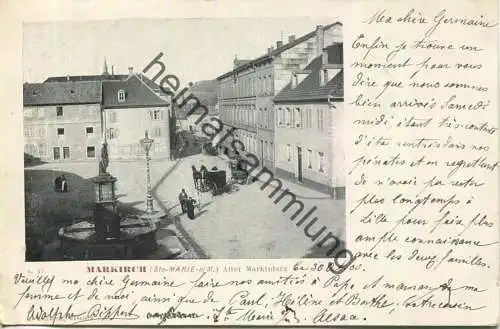 Markirch - Sainte-Marie-aux-Mines - Alter Marktplatz - gel. 1900