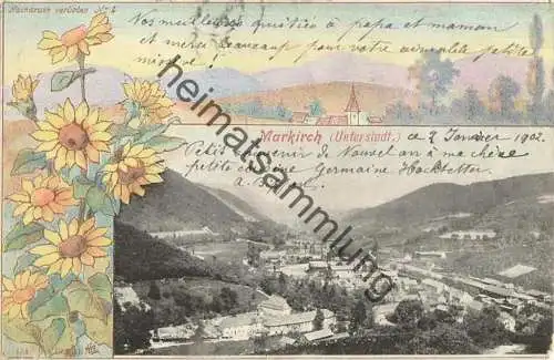 Markirch - Sainte-Marie-aux-Mines - Unterstadt gel. 1902