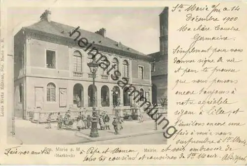 Markirch - Sainte-Marie-aux-Mines - Mairie - Verlag Louis Mertz Ste. Marie a. M. gel. 1900